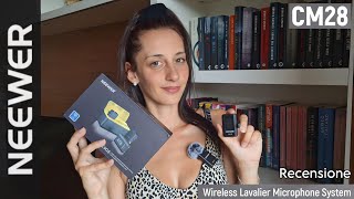 NEEWER CM28  Wireless Lavalier Microphone System  Recensione [upl. by Imelda]