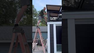 DRY FIT FIRST dryfit roof custom acrylic me retractableroof outdoorshower construction diy [upl. by Lindon]