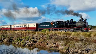 The Polar Express at The Bellarine Railway  2024 Winter Shows [upl. by Nnyladnarb864]