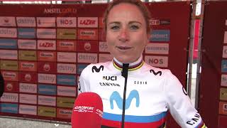 Annemiek van Vleuten  Interview at the start  Amstel Gold Race Ladies Edition 2023 [upl. by Lebasile]