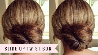 Slide Up Twist Bun by SweetHearts Hair [upl. by Notnroht]