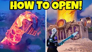 How to OPEN GIANT HAND BOX Fortnite LIVE EVENT [upl. by Dulcinea]