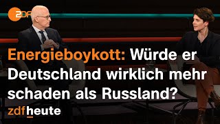 GasBoykott Wem würde er mehr schaden  Russland oder Deutschland  Markus Lanz vom 29 März 2022 [upl. by Relda]