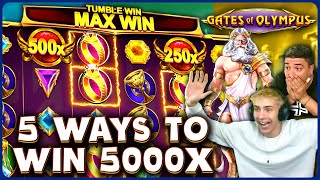 5 Ways to Win 5000x on Gates of Olympus Max Win [upl. by Deden580]