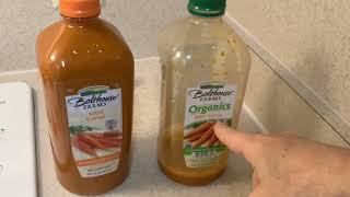 Bolthouse Carrot Juice  Regular vs Organic  January 3 2022 [upl. by Row]