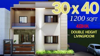 30 x 40 Duplex West Facing Bunglow 120 Gaj in Karnataka Vastu Plan for 4 BHK [upl. by Acinomaj783]