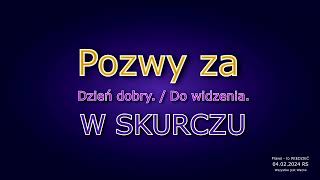 Ogłaszam POZEW za  Do widzenia  po Dzień dobry  w SKURCZU BĘDĄCYM [upl. by Einahteb]