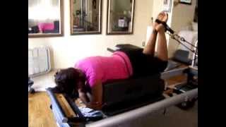 Pilates Hamstring Curls on Long Box [upl. by Nnylirret560]