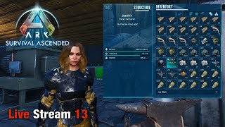 Ark Survival Ascended  Crafting Boss Saddles  Livestream Ep13 [upl. by Evelyn]