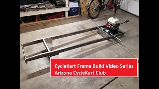 Cyclekart Frame Video 7 rear axle [upl. by Ahsimed]