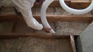 Attic Vac Vermiculite Removal System by Ruwac In Action  httpwwwruwaccom [upl. by Chip766]