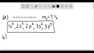 a Determine the electron configuration of sulfur its atomic number is 16 b Why are sulfur and oxyg [upl. by Adiel]