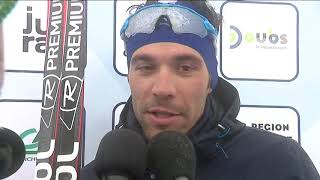 Thibaut Pinot à larrivée de la Transjurassienne [upl. by Caroline156]