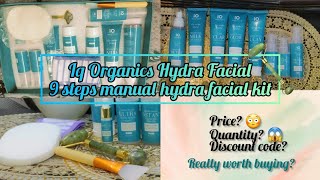 IQ Organic Hydra Facial kit Price amp review 🤩  Best Facial kit 👍  javeriadaud🌺 [upl. by Dorn]