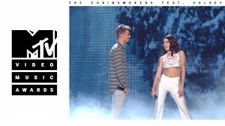 The Chainsmokers  Closer ft Halsey Live from the 2016 MTV VMAs [upl. by Welcome370]