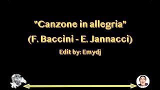 Francesco Baccini e Enzo Jannacci quotCanzone in allegriaquot KARAOKE [upl. by Tem]