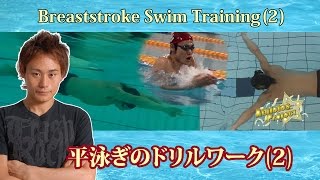 平泳ぎ：きれいなストリームラインの確認｜平泳ぎのドリルワーク2～水中平泳ぎ～＜森塾＞ 【定54】 [upl. by Yelyah112]