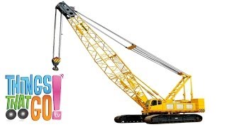 CRANE   Trucks For Kids  Things That Go TV [upl. by Aiduan268]