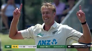 Jamieson and spin to win in the Bay  DAY 4 HIGHLIGHTS  BLACKCAPS v South Africa  Bay Oval [upl. by Auof]