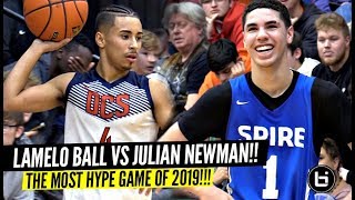 LaMelo Ball vs Julian Newman The Most HYPED Game Of The Year SHT GOT WILD [upl. by Annhej]