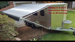 How to install an Aleko amp AwnLux Awning Similar to Dometic CareFree AampE RV awnings Installation [upl. by Leckie]