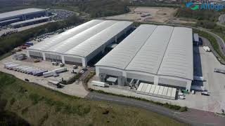 Aerial Video of Alloga UK Warehouses AP5 6 and 7 [upl. by Ileane333]