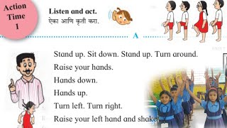 Action Time 1  action time 1 std 3  Listen and act  iyatta Teesri  class 3  standard 3  action [upl. by Kelcy878]