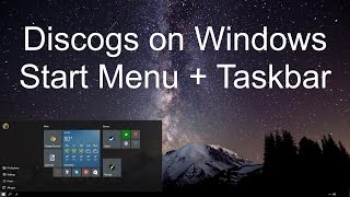 Discogs on Windows  Start Menu amp Taskbar [upl. by Paske]