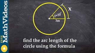 How to find the arc length of a circle using the formula [upl. by Mattson987]