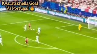 Kvaratskhelia Goal Vs Portugal  Georgia Vs Portugal Highlights  Euro 2024 [upl. by Eceined]