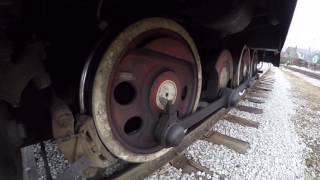 GoPro Колёса тепловоза ТГМ23  TGM23 locomotive wheels [upl. by Roxy]