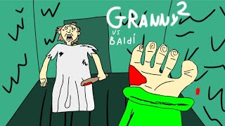 Granny vs baldi animation granny chapter 2 horror game [upl. by Ann-Marie840]