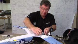 HorizonHobbycom How To  Installing Retracts Into The ParkZone Corsair [upl. by Yrrej918]