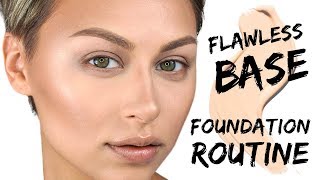 Flawless Foundation amp Contour Routine for Beginners  Alexandra Anele [upl. by Aynna405]