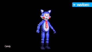 FNAC 1 AND 2 ALL ANIMATRONICS [upl. by Lewes]