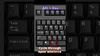 How to Cycle through open windows  Keyboard shortcuts in Windows [upl. by Notniw229]