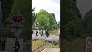 The worst time of the day to be operating a level crossing 🙄 Uttoxeter Road Blythe Bridge [upl. by Enelrad]