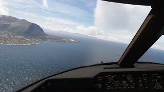 Landing in Cinisi Italy  LICJ PMO  Falcone Borsellino Airport palermo sicilia sicily fs2020 [upl. by Suruat595]