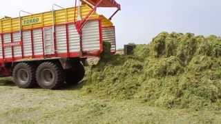 Silage 2014  Pottinger Torro 5100 Unloading [upl. by Acinat417]