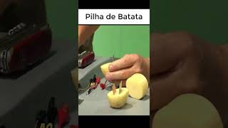 COMO FAZER UMA PILHA DE BATATA shorts [upl. by Emawk]