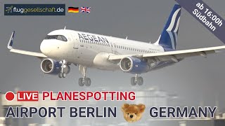 Plane Spotting LIVE Berlin BER 🇩🇪 Runway 25L  Mittwoch 372024 [upl. by Anitsirhc]