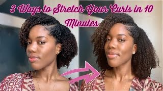 HOW TO STRETCH YOUR CURLS IN 10 MINUTES  Gabrielle Amandaaa [upl. by Gillian613]