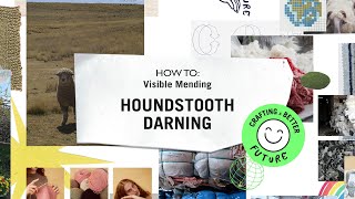 How To Visible Mending Houndstooth Pattern [upl. by Rambow]