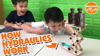 Science for Kids  How Hydraulics Work [upl. by Aicilet]