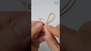 shortsvideo  beautiful jewelry at home  Angel pendant with spherical stone handmade diy [upl. by Oinotnanauj]