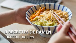 3 recettes de ramen japonais incontournables [upl. by Foss774]