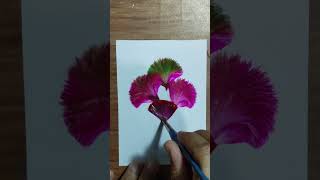 shorts flower painting youtubeshorts trending diy viral artwork [upl. by Ellora899]