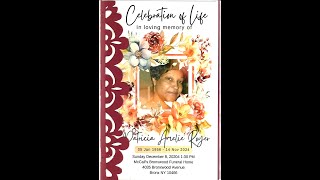 Celebrating the Life of Ms Patricia Royer [upl. by Yanarp]