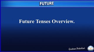 Overview of Future Tenses in English Grammar Unit 4 A [upl. by Arait]