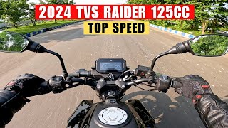 2024 TVS Raider 125cc Acceleration Test  Top Speed 🔥 [upl. by Hanni]